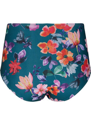 Floral bikini bottom with high waist, Meave Print, Packshot image number 1