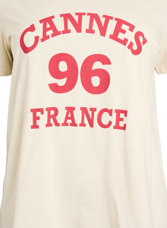 T-shirt with motif, Vanilla, Packshot image number 2