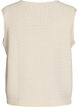 Textured knit vest with tie-belt, Vanilla, Packshot image number 1