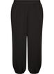 High-waisted jersey balloon trousers, Black, Packshot image number 0