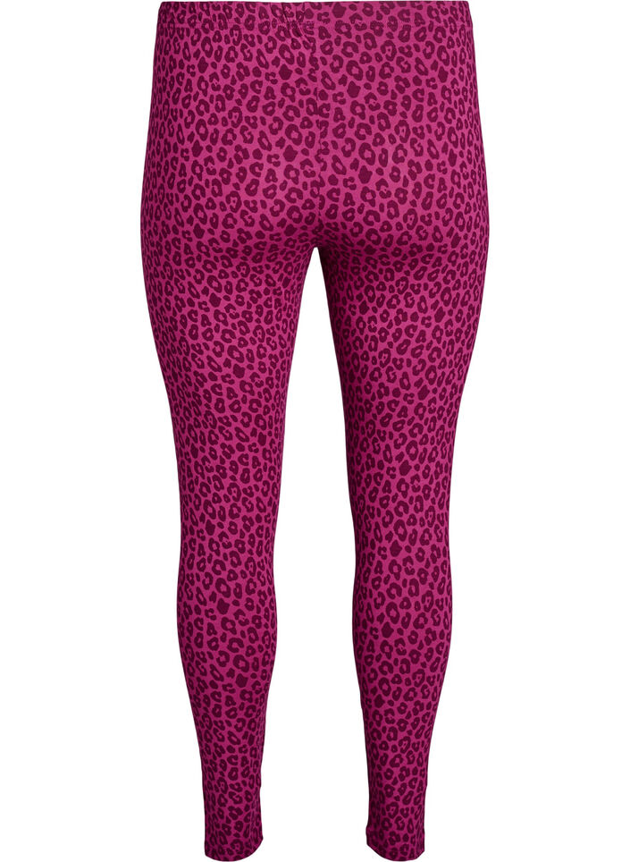 Ankle-length leggings in viscose, Pink, Packshot image number 1