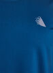Workout top with 3/4 sleeves, Blue, Packshot image number 2