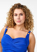 Padded swimsuit with draping, Blue, Model image number 2