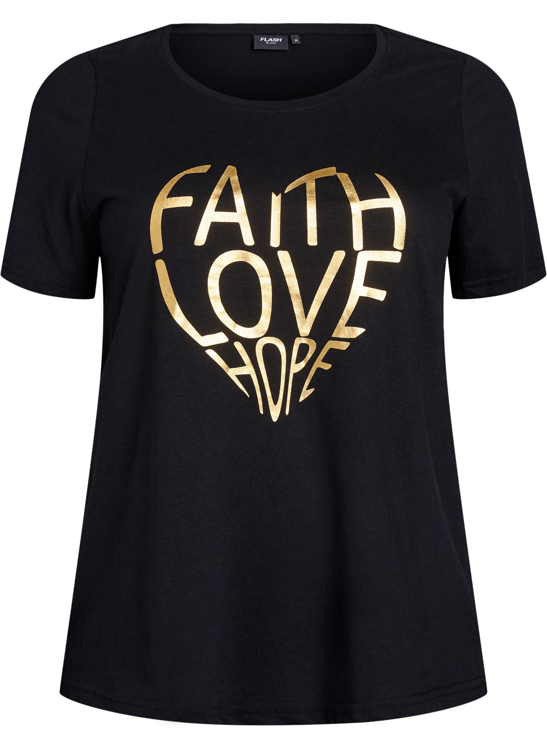 Zizzifashion FLASH - T-shirt with motif, Black, Packshot image number 0