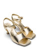 Pumps with an open toe and square toe, Gold, Packshot image number 1