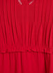 3/4 sleeve cotton dress with ruffles, Red, Packshot image number 2