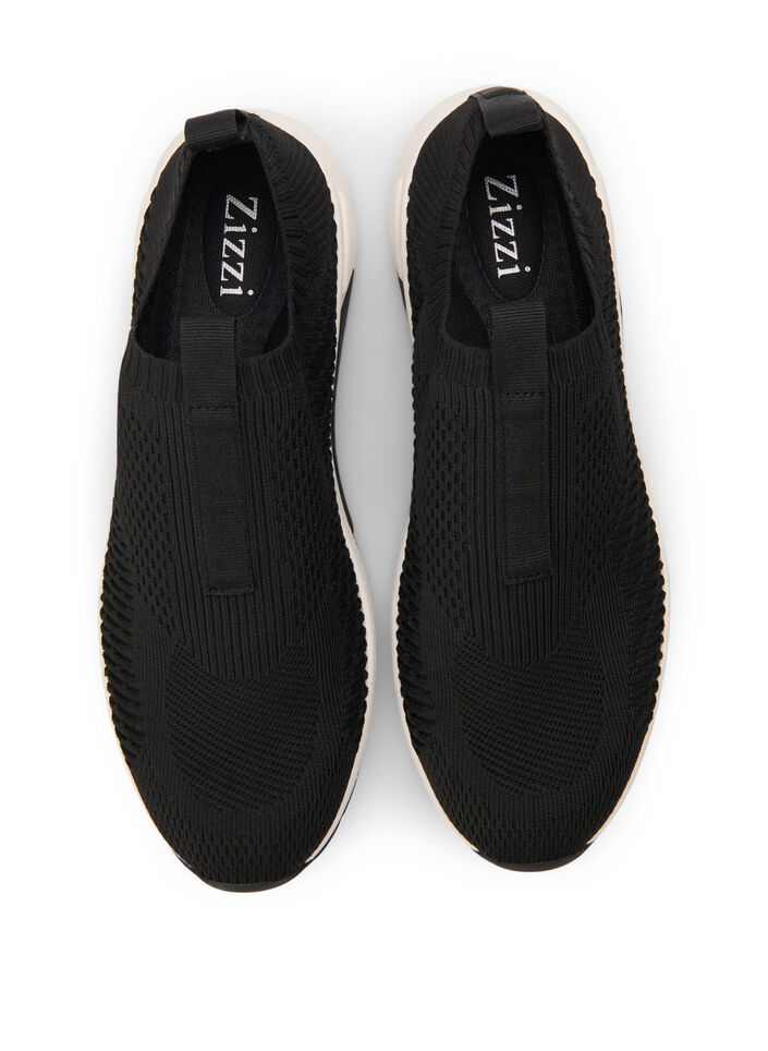 Wide fit slip-on sneaker, Black, Packshot