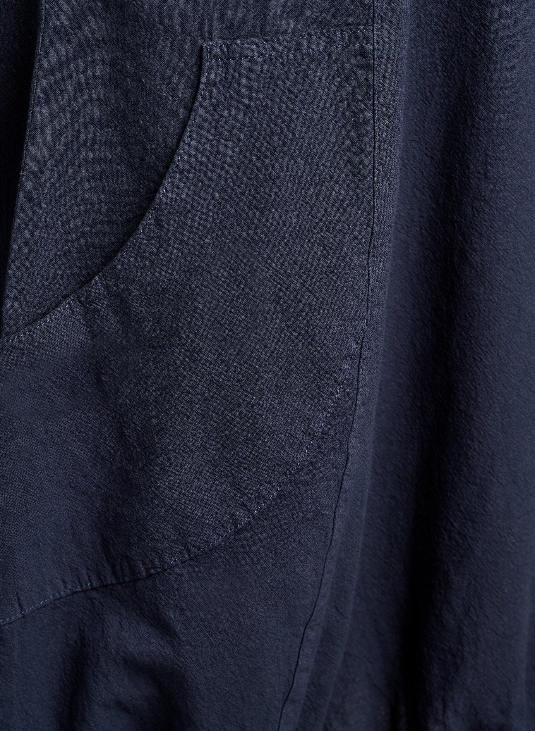 ZizzifashionShort-sleeved cotton dress, Blue, Packshot image number 3