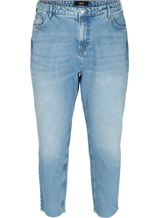Cropped mom fit Mille jeans with a loose fit, Light blue denim, Packshot image number 0
