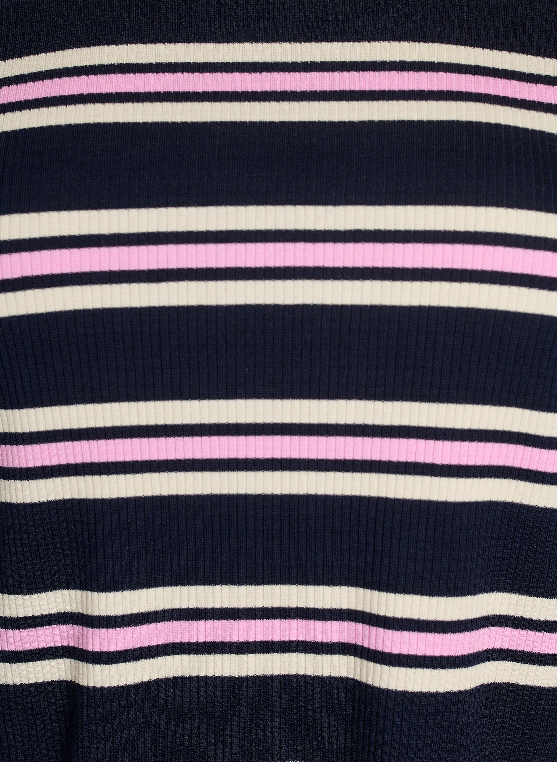 Zizzifashion Long-sleeved night top in ribbed jersey with stripes, Blue, Packshot image number 2