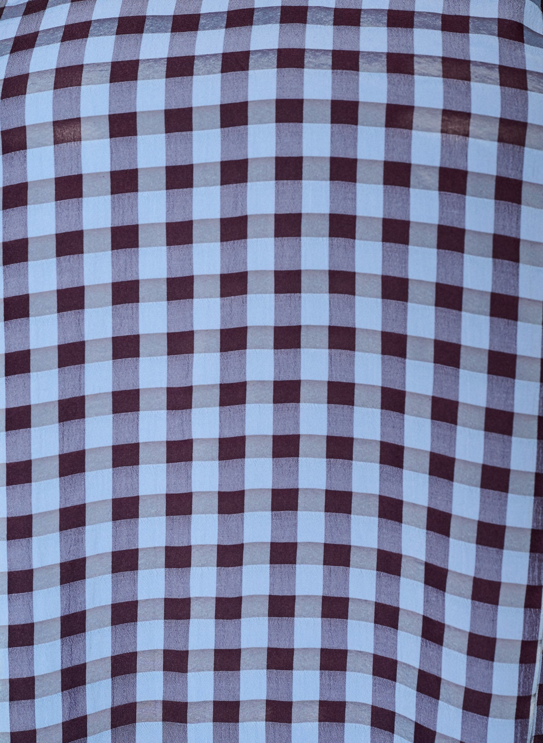 ZizzifashionTunic with gingham check and ruffle collar, Blue, Packshot image number 2