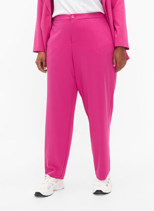 Classic trousers with pockets, Festival Fuchsia, Model image number 2