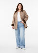 Spring jacket with contrasting corduroy details, Desert Taupe, Model image number 2
