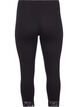 3/4 leggings with a lace trim, Black, Packshot image number 1