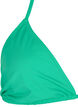 Solid color triangle bikini top, Green, Packshot image number 2