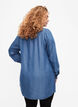 Long sleeve tunic with TENCEL™ Lyocell, Medium Blue denim, Model image number 1