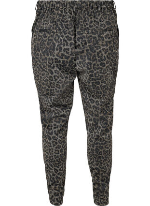 Cropped Maddison trousers with glitter and leopard print, Lurex Leo, Packshot image number 1