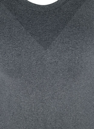 Seamless ski base layer, Dark Grey Melange, Packshot image number 2