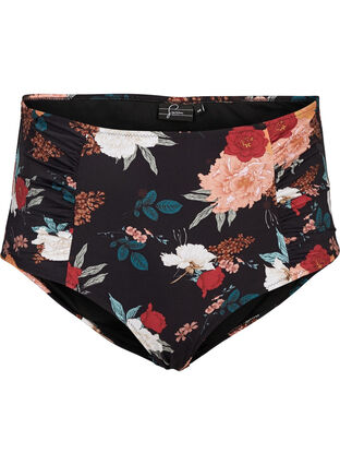 Bikini bottoms, Black Flower, Packshot image number 0