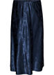 Satin skirt with a tonal floral pattern, Blue, Packshot image number 0