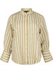 Loose shirt with stripes, Green, Packshot image number 0