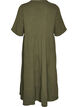 A-line midi dress in cotton muslin, Green, Packshot image number 1