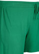 Loose-fitting viscose shorts with ribbing, Jolly Green, Packshot image number 2