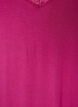 Viscose nightgown with lace and slits, Red, Packshot image number 2