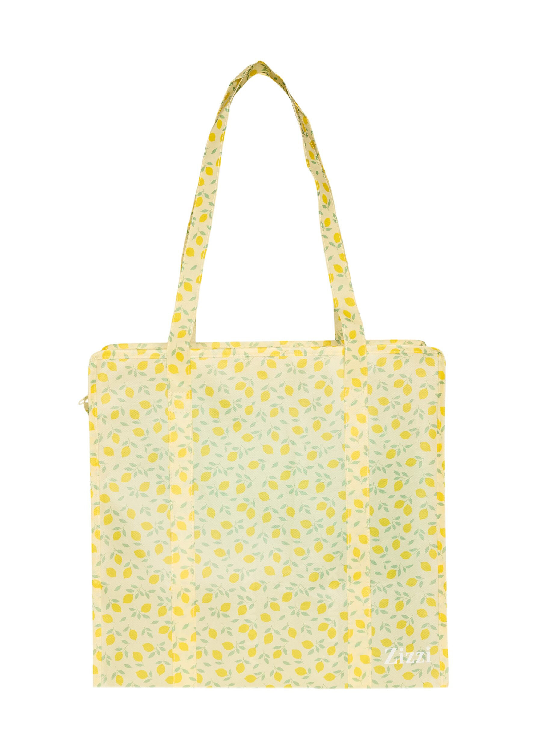 Shopping bag with zipper