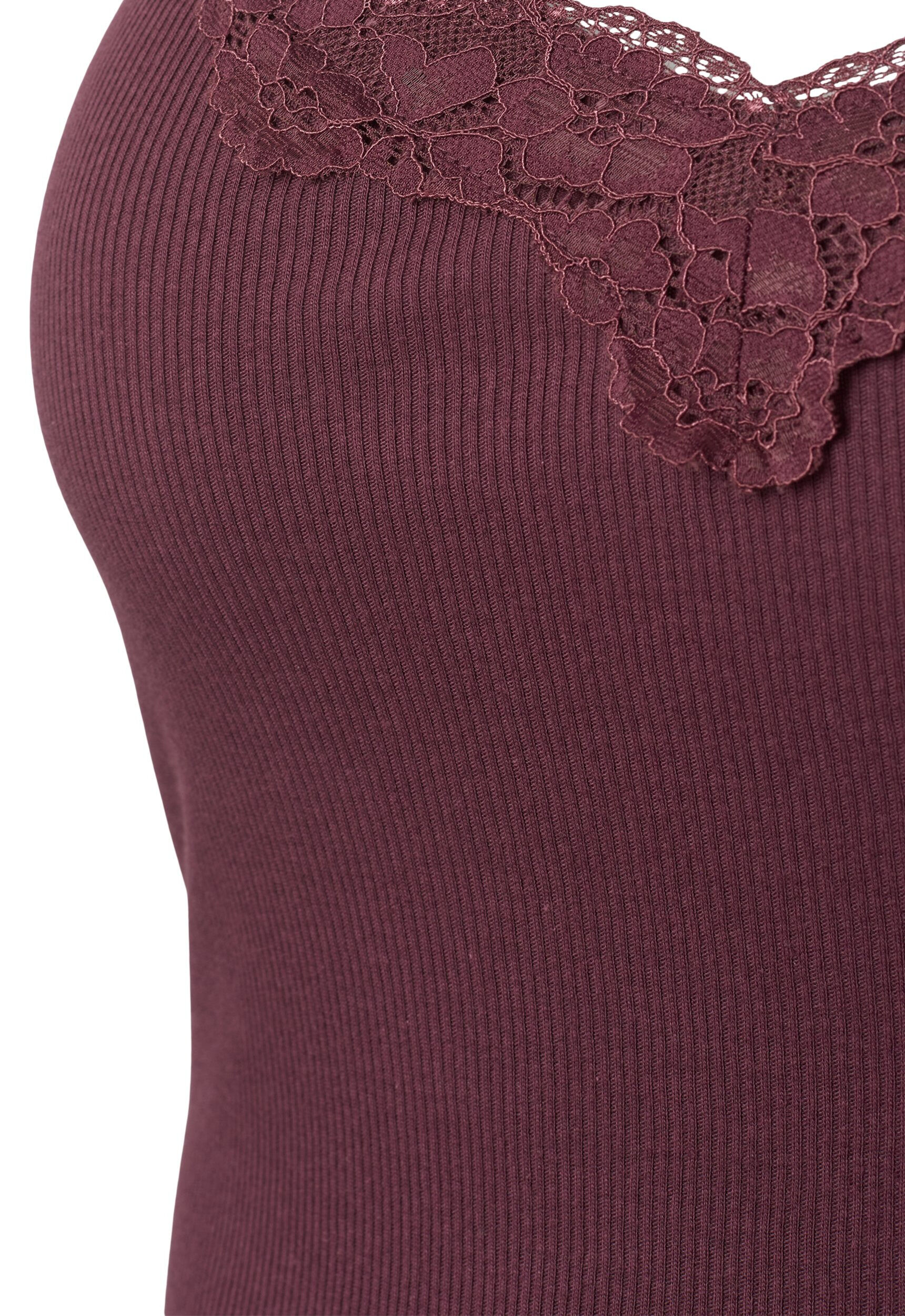 Zizzifashion 2-pack night tops in rib, Black/Fudge, Packshot image number 2