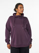 Sweatshirt with high collar and pockets, Purple, Model image number 0