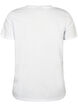 Short-sleeved t-shirt with v-neck, White, Packshot image number 1