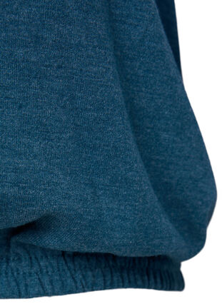 Malange blouse with 3/4 sleeves, Legion Blue Mel., Packshot image number 3