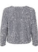 Sequin blouse with tie details, Silver, Packshot image number 1