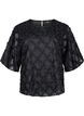 Blouse with harlequin pattern, Black, Packshot image number 0