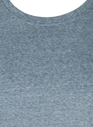 Marled cotton t-shirt, Mood Indigo Mélange, Packshot image number 2