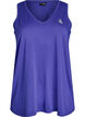 Workout top with v-neck, Purple, Packshot image number 0