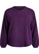 Soft teddy fleece sweater, Purple, Packshot image number 0
