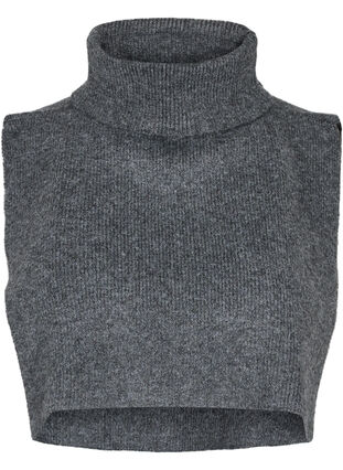 Rib-knitted neckwarmer, Grey, Packshot image number 0