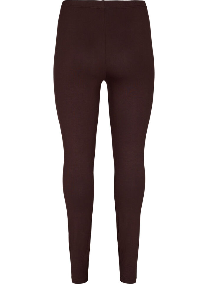 Basic viscose leggings, Brown, Packshot image number 1