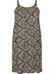 Knee-length strap dress in organic cotton, Black, Packshot image number 0