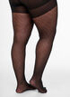 Push-up tights 50 denier with pattern, Black, Model image number 3