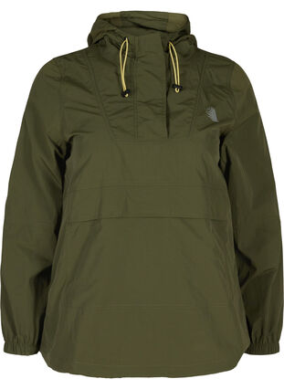 Anorak with a hood and pocket, Forest Night, Packshot image number 0