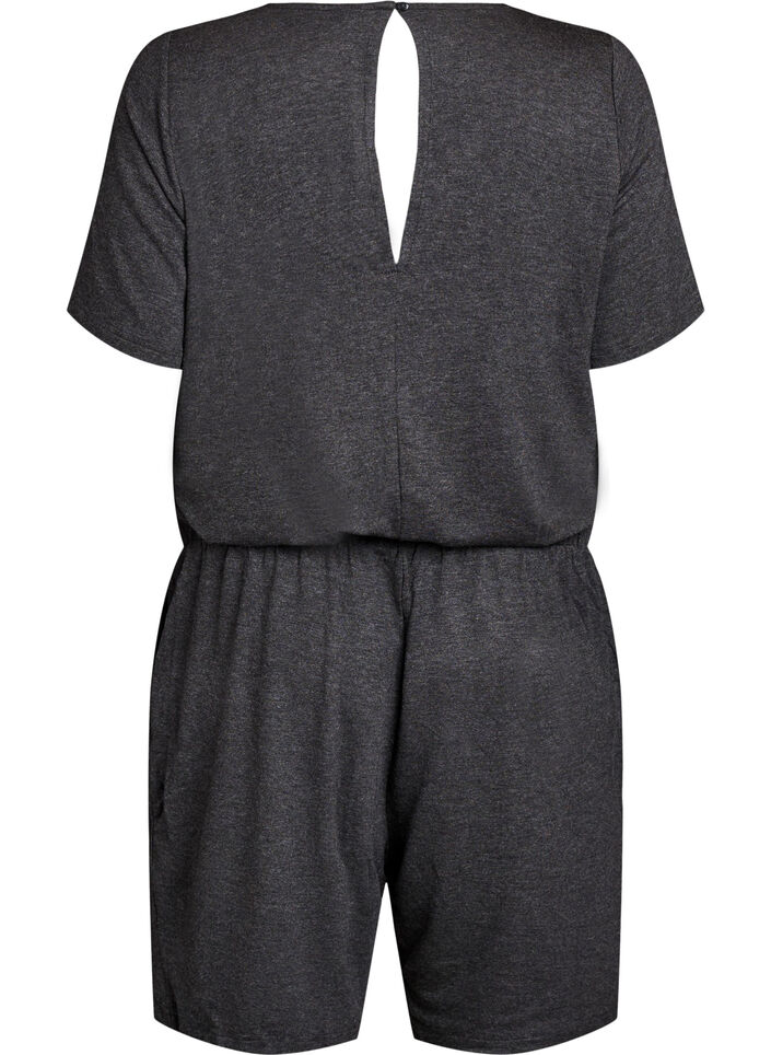 Jumpsuit with short legs, Dark Grey, Packshot image number 1