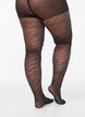 Tights with glitter zebra and 30 denier, Black, Packshot image number 1