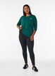 Sports top with 3/4 sleeves, Green, Model image number 1