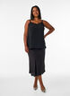 Viscose skirt with an elasticated waist, Black, Model image number 1