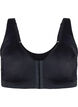 Bra with front closure, Black, Packshot image number 0