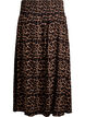 Viscose maxi skirt with smocking, Brown, Packshot image number 1