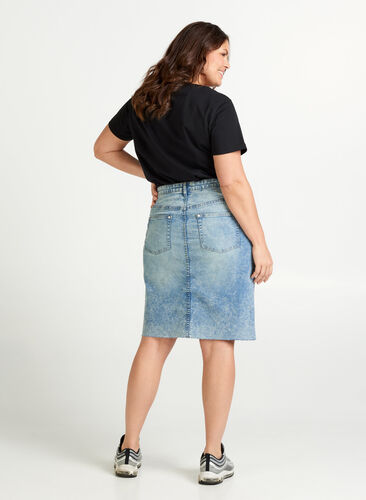 Denim skirt, Light blue denim, Model image number 1